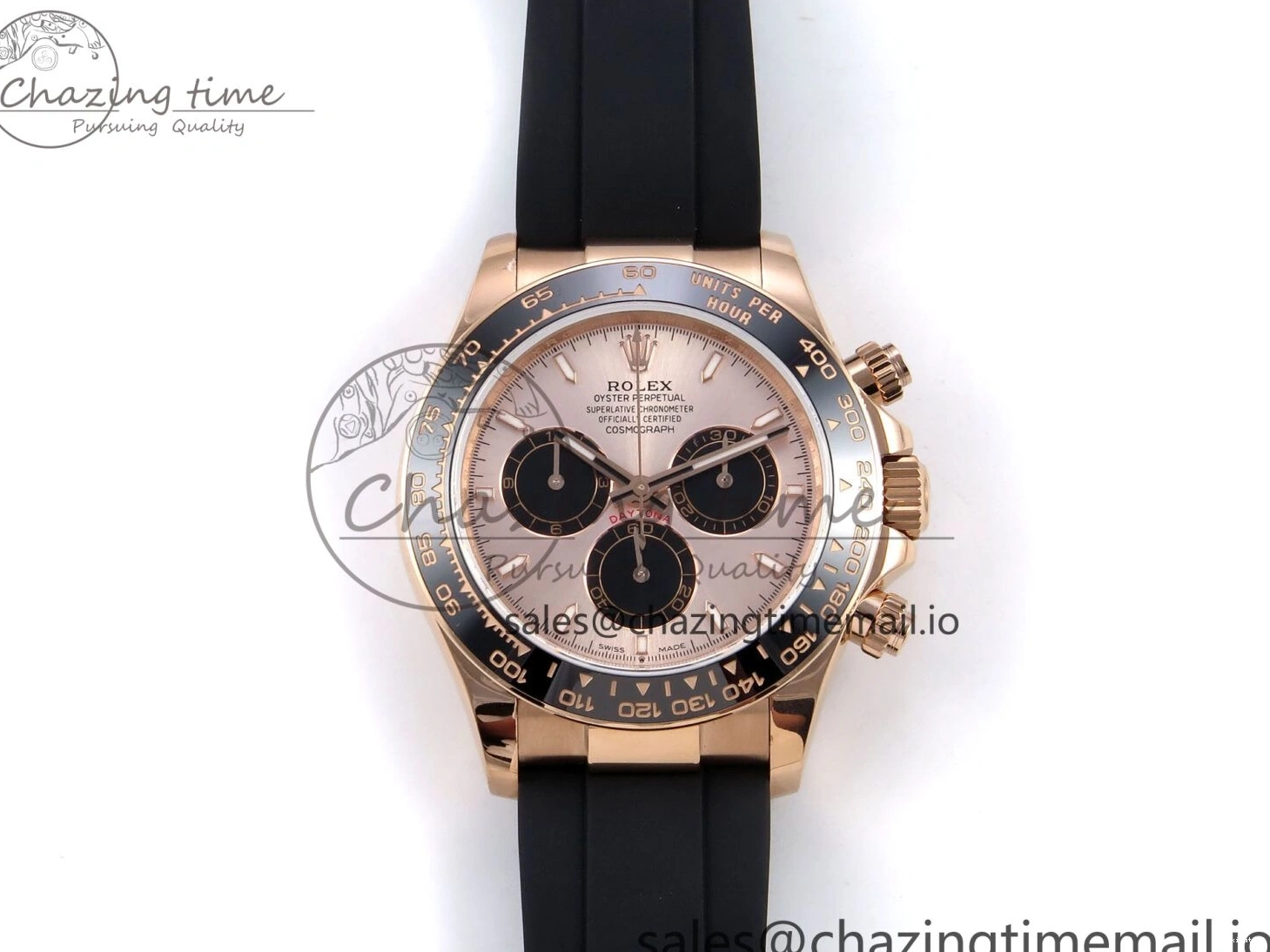 1:1 V6（Gain Dial SH4131 on Oysterflex Daytona RG 126515 Best Strap Weight） Black QF Edition 0524